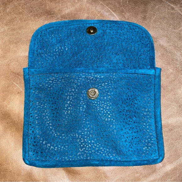 Rare Hedy Peterson 1990s Vintage NIB NWOT Necessities Suede Mini Purse / Wallet - Picture 6 of 8